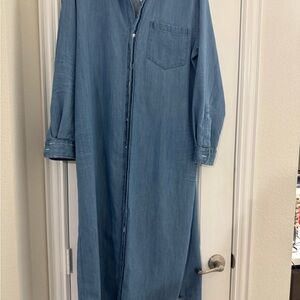 Frank & Eileen Denim Blue Dress maxi XL